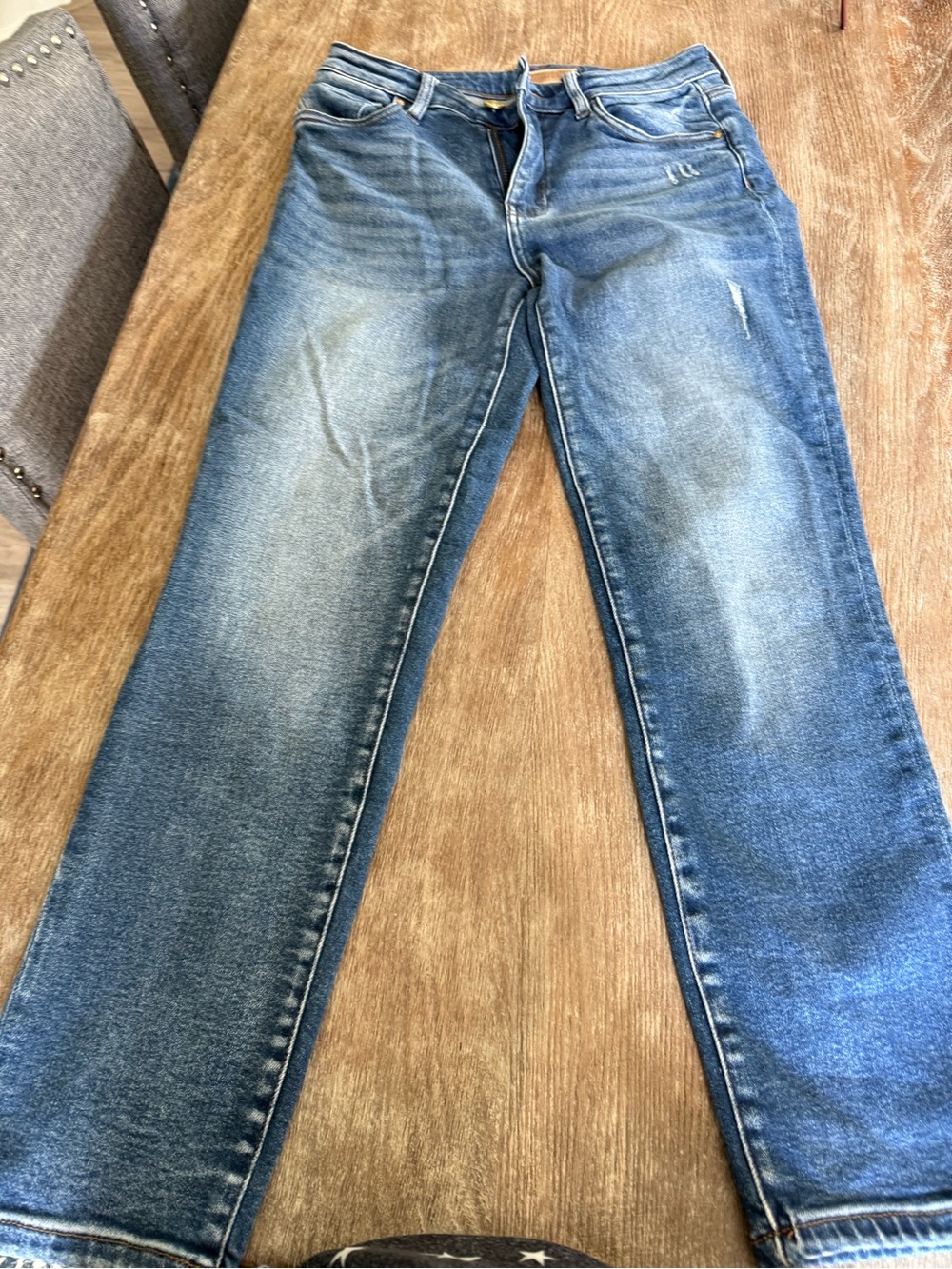Kut from the Kloth Catherine High rise ankle straight leg jeans